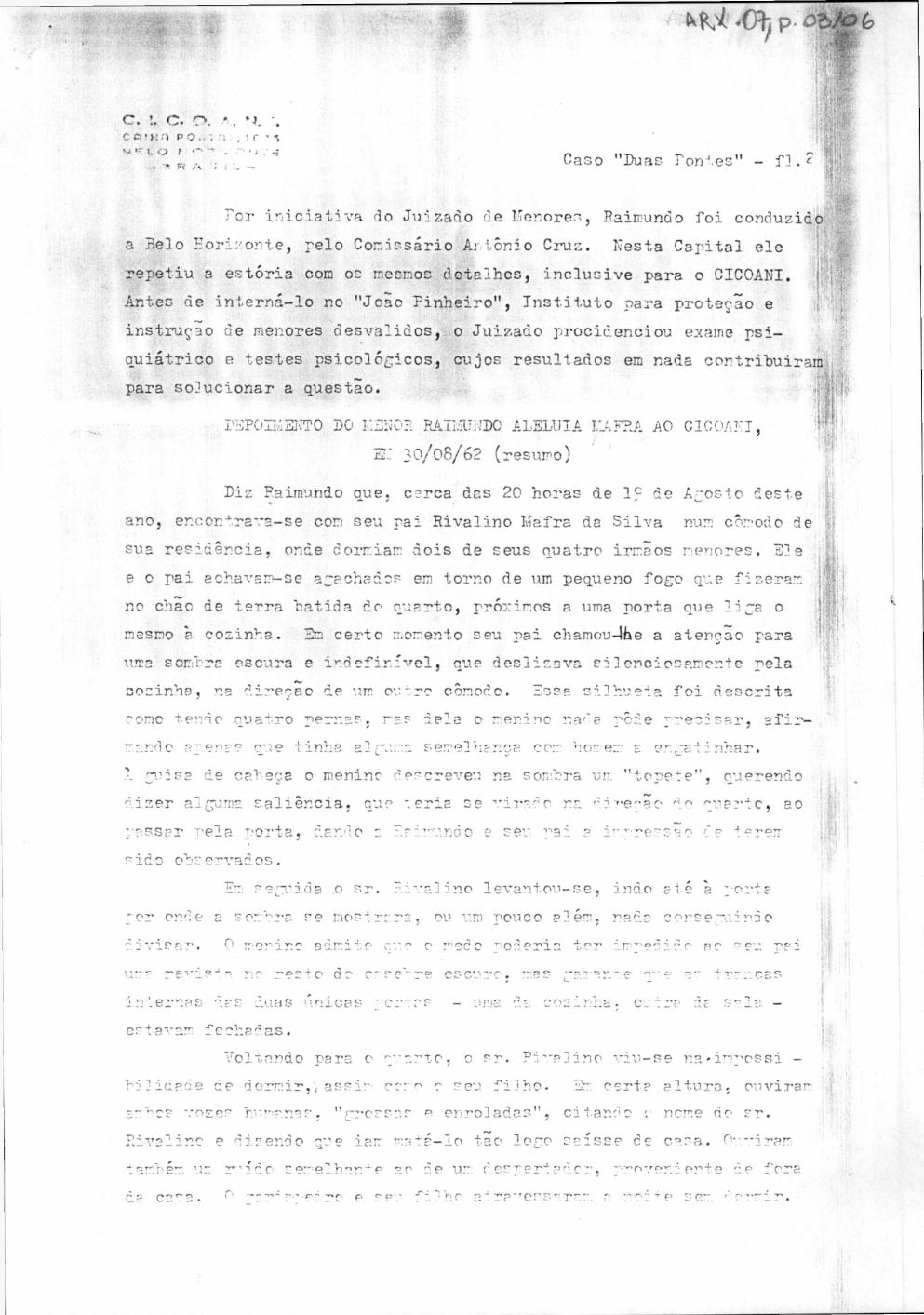 página do documento