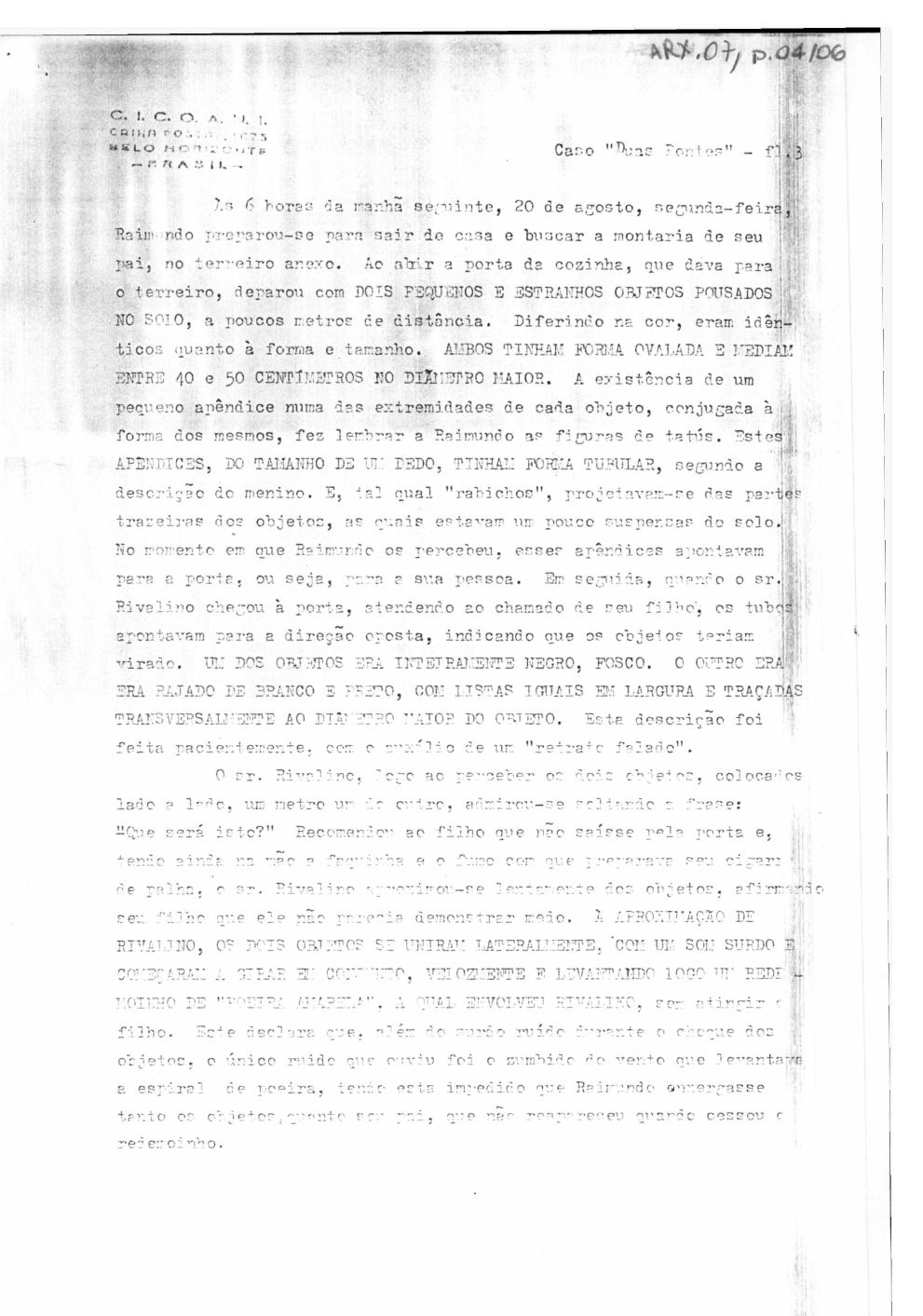 página do documento