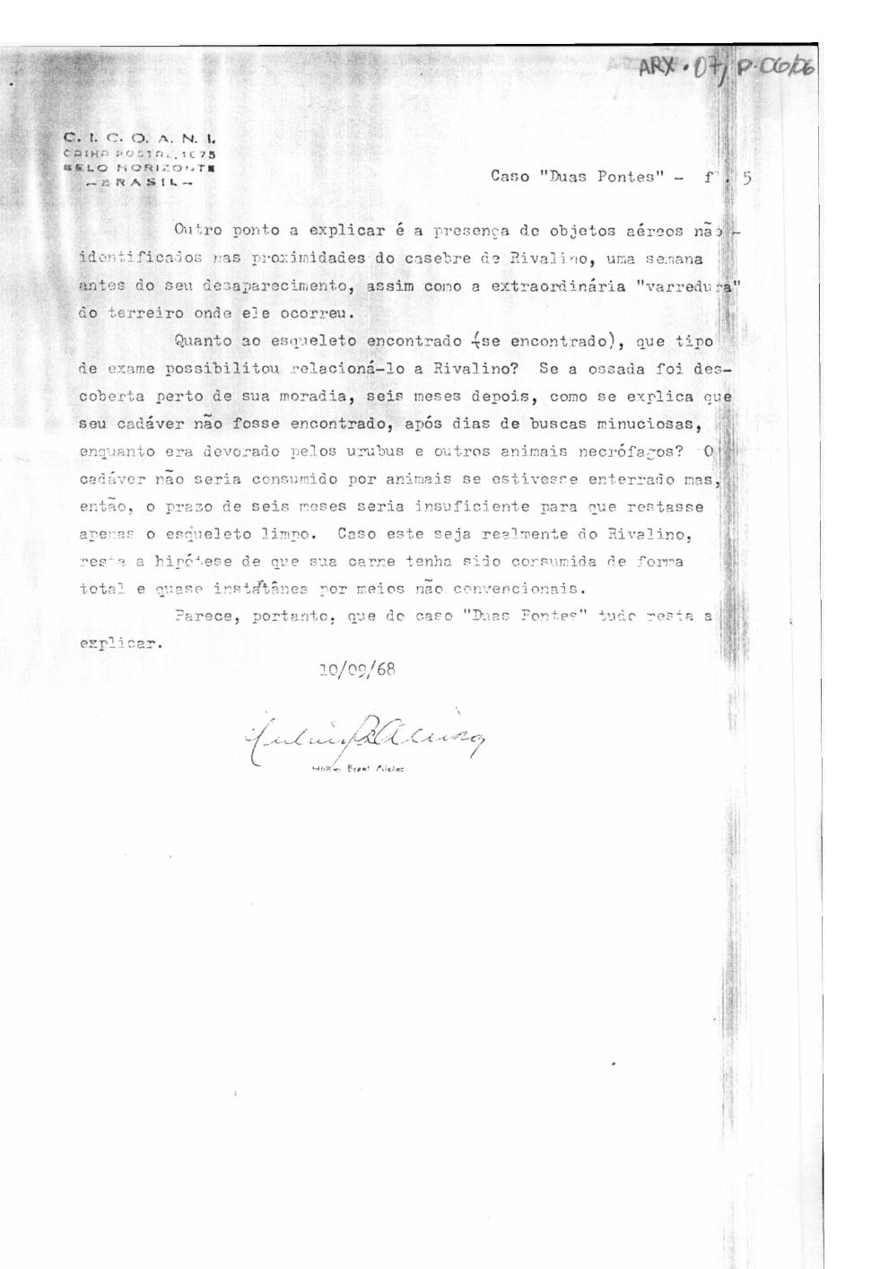 página do documento