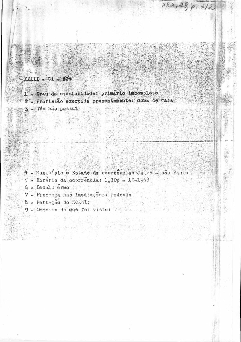 página do documento