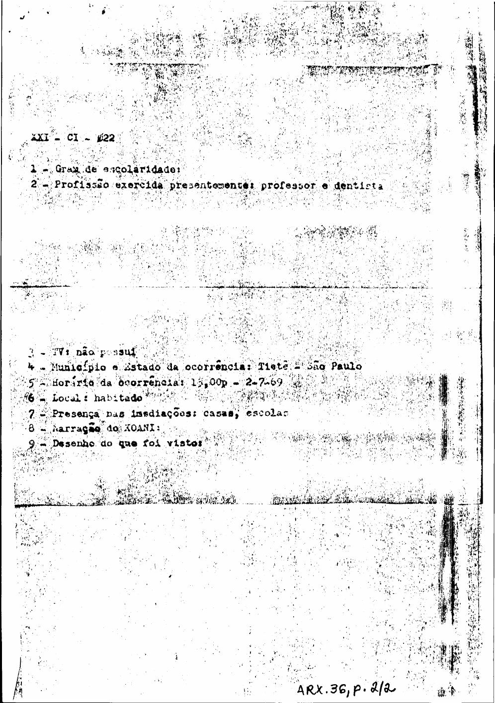 página do documento