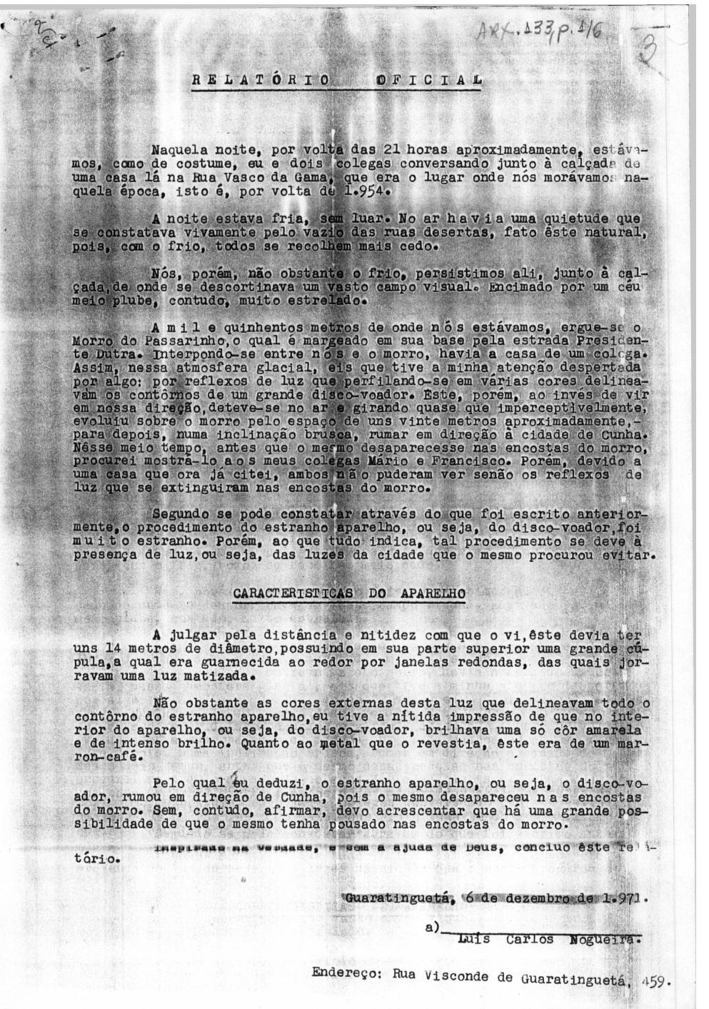página do documento