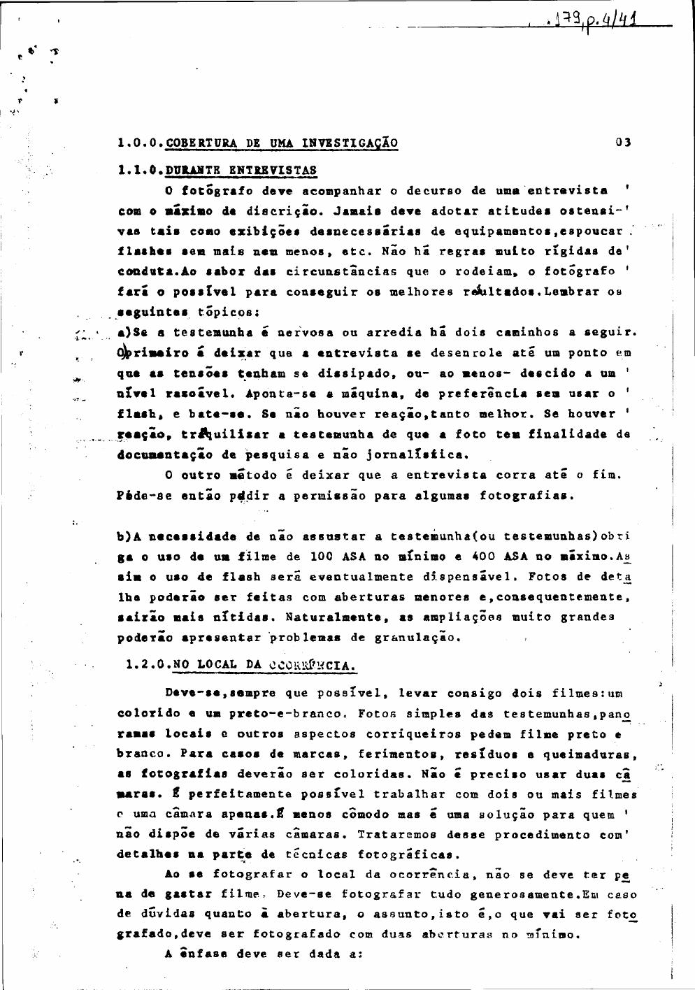 página do documento