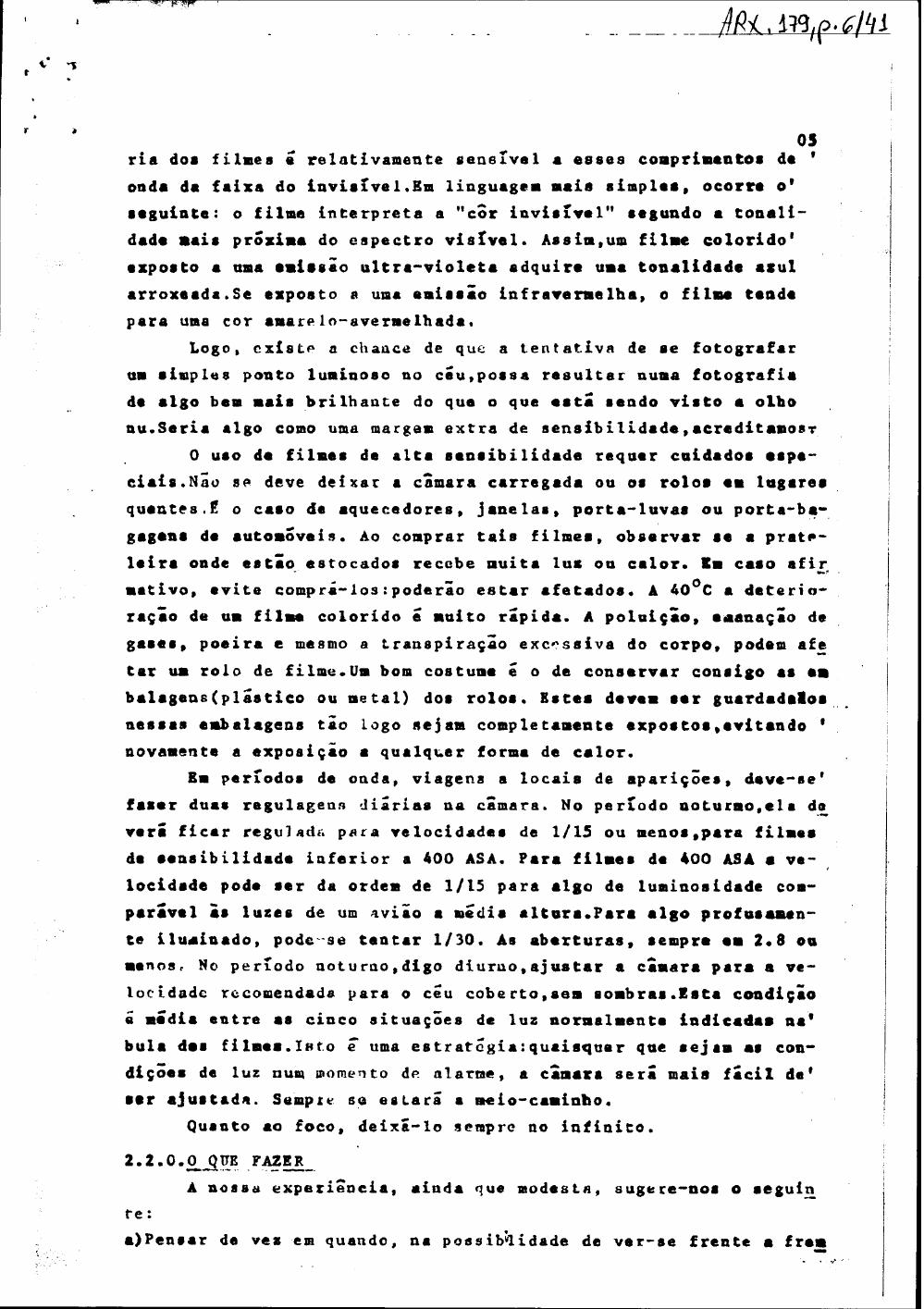 página do documento