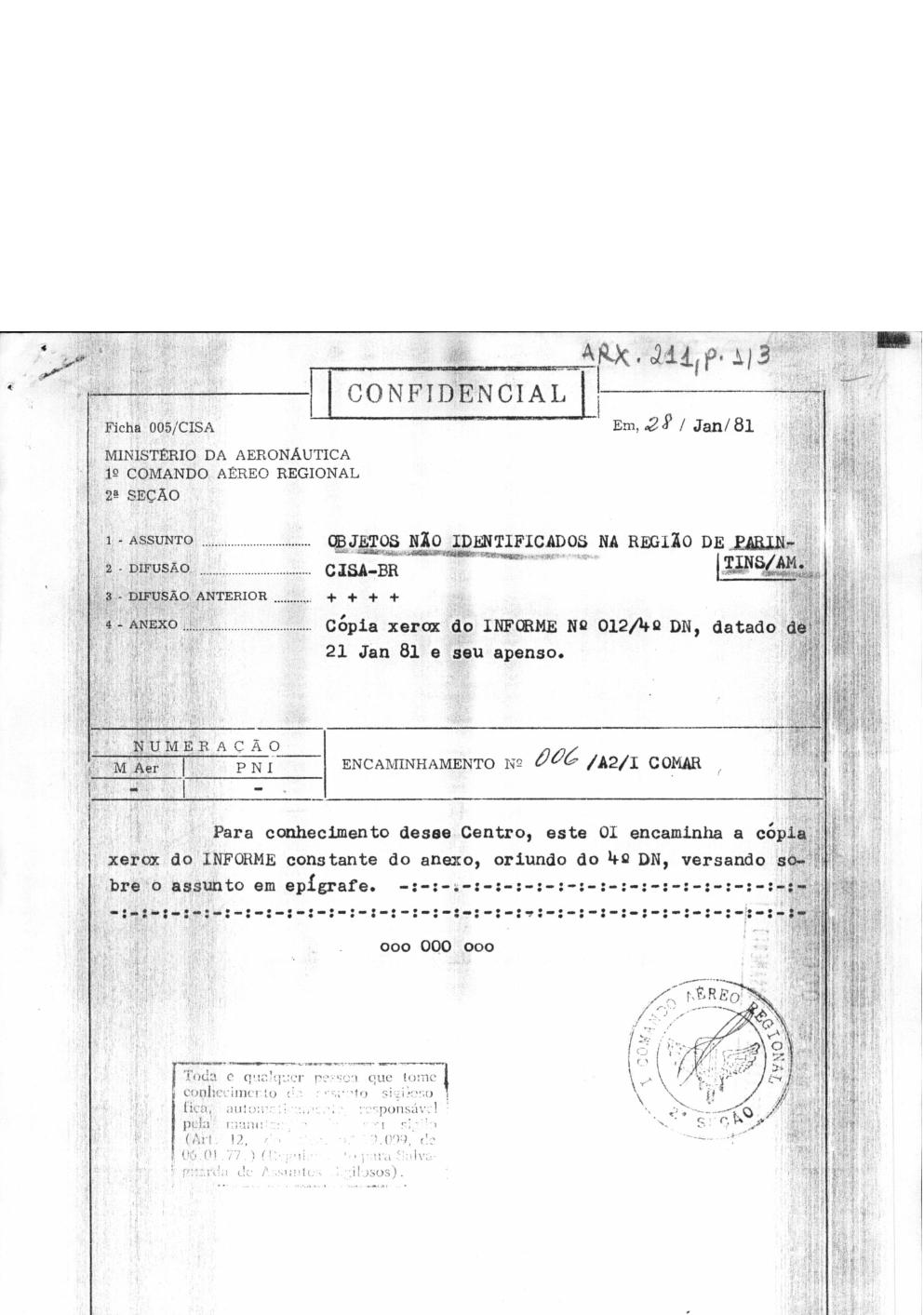 página do documento