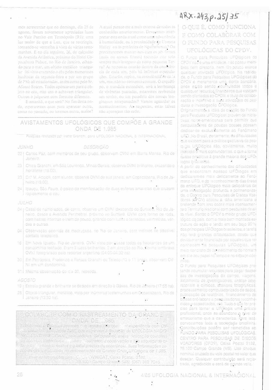 página do documento