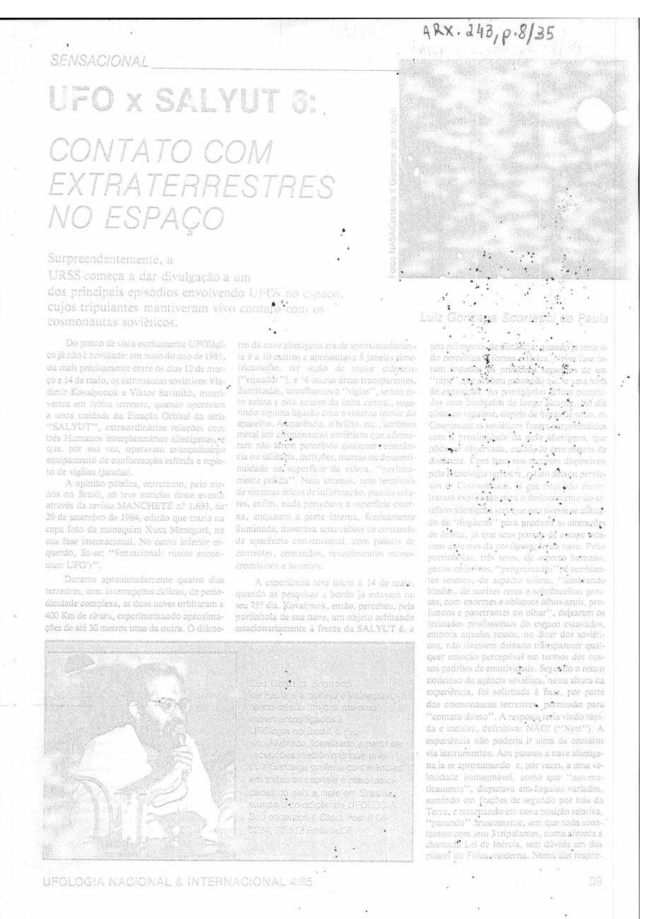 página do documento