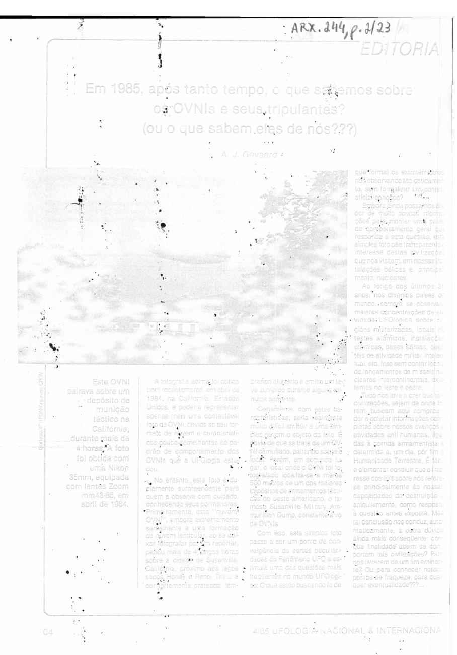 página do documento