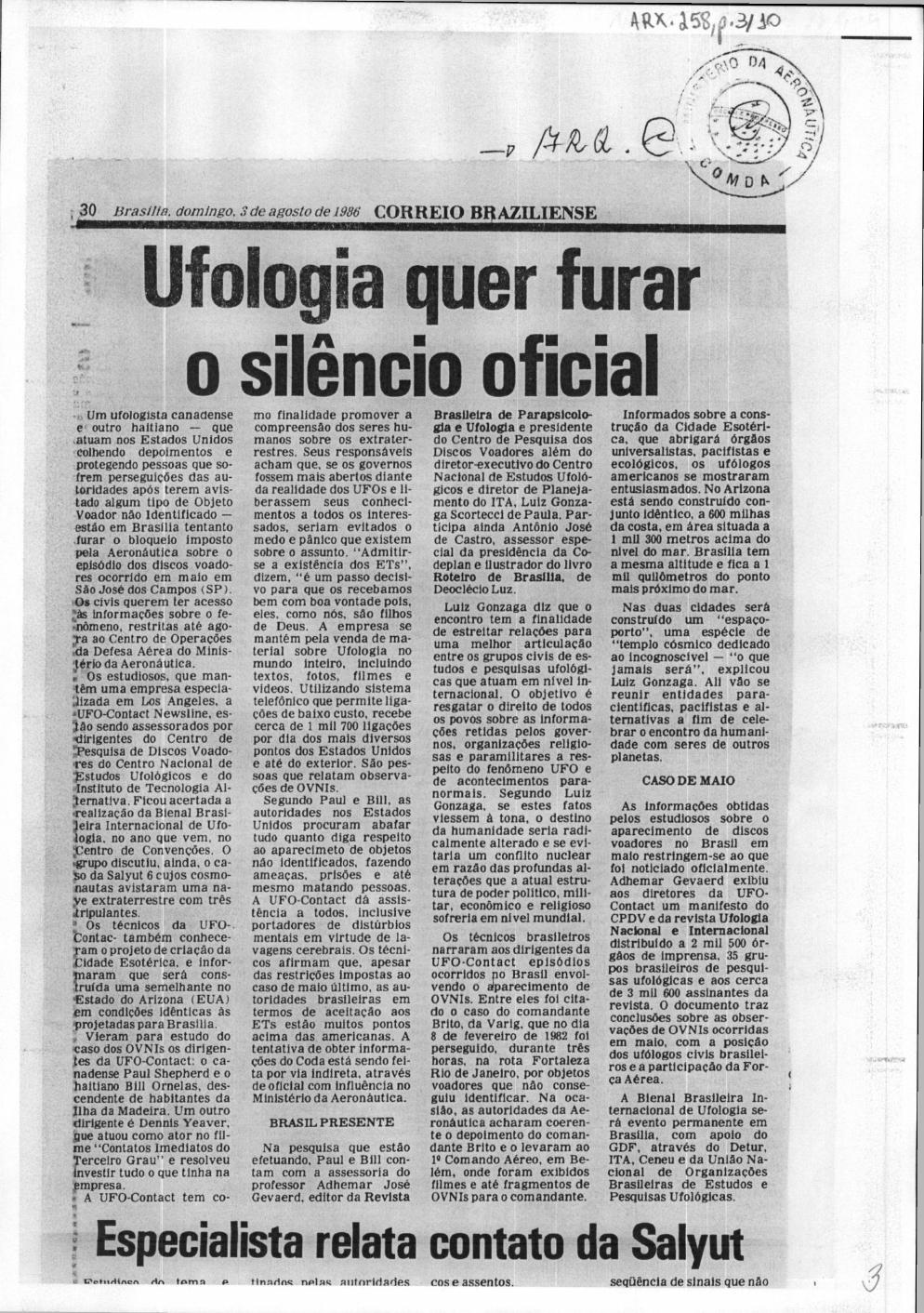 página do documento