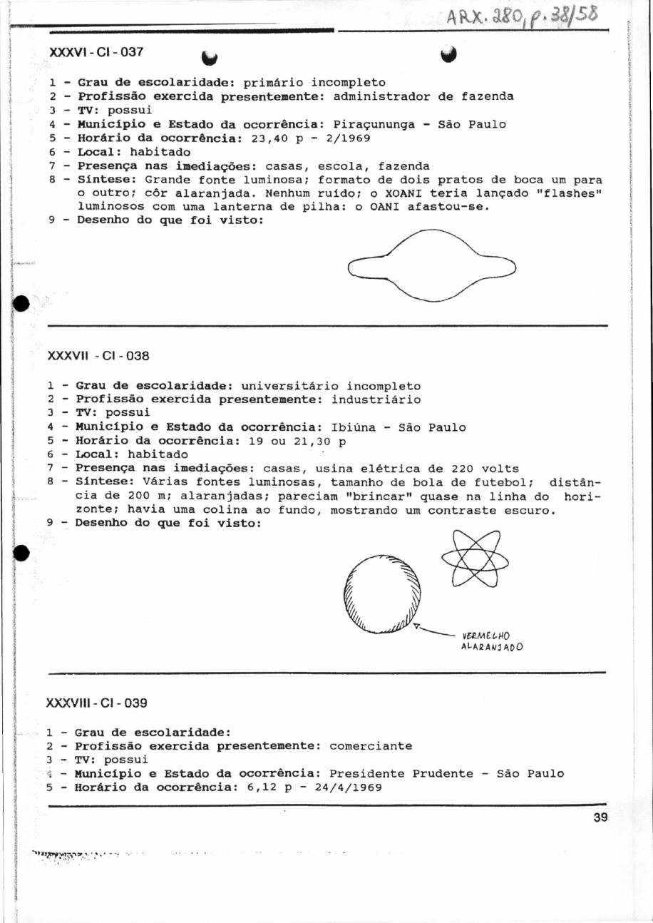 página do documento