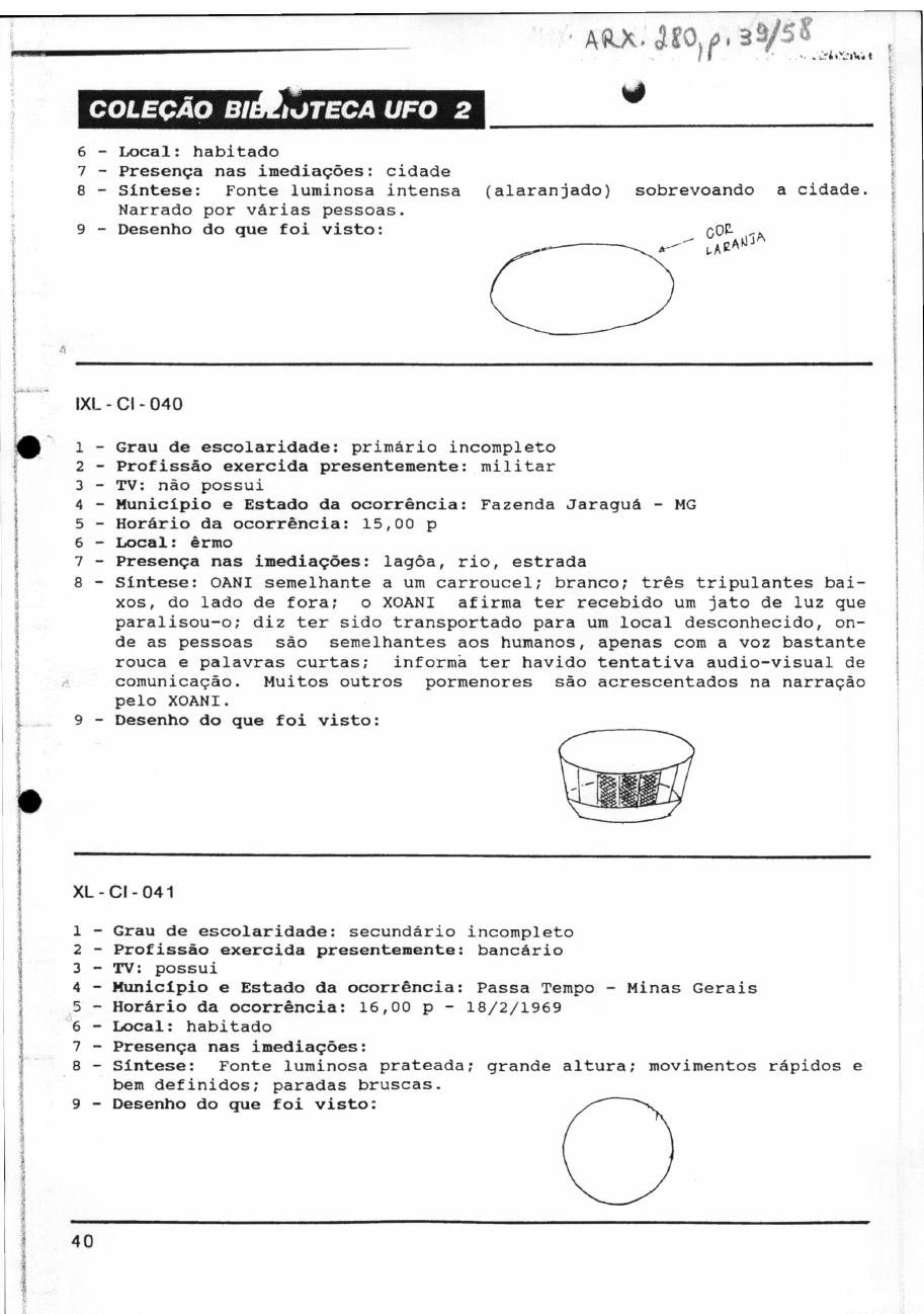 página do documento