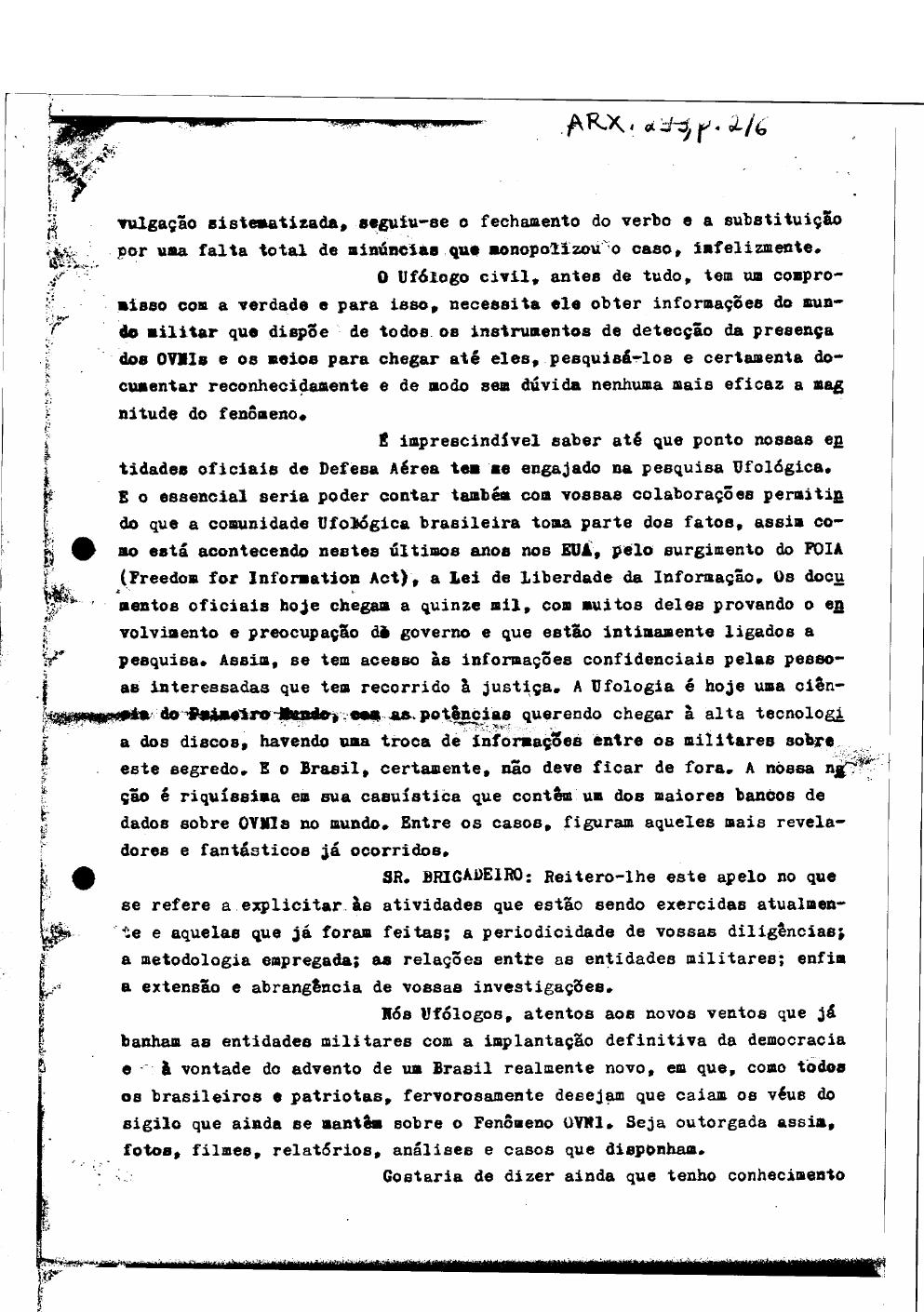 página do documento