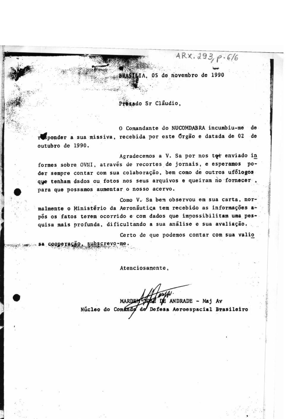página do documento