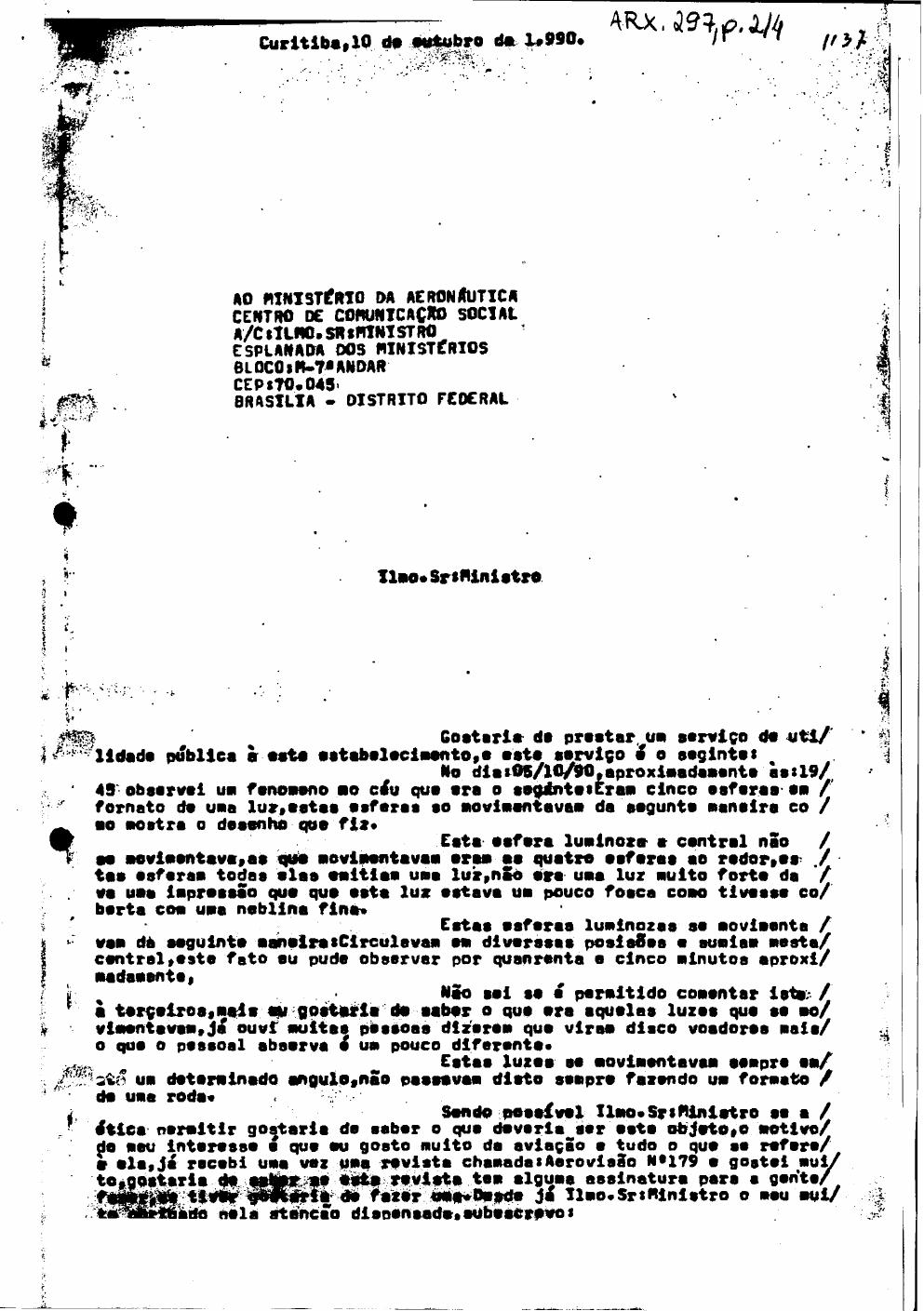 página do documento
