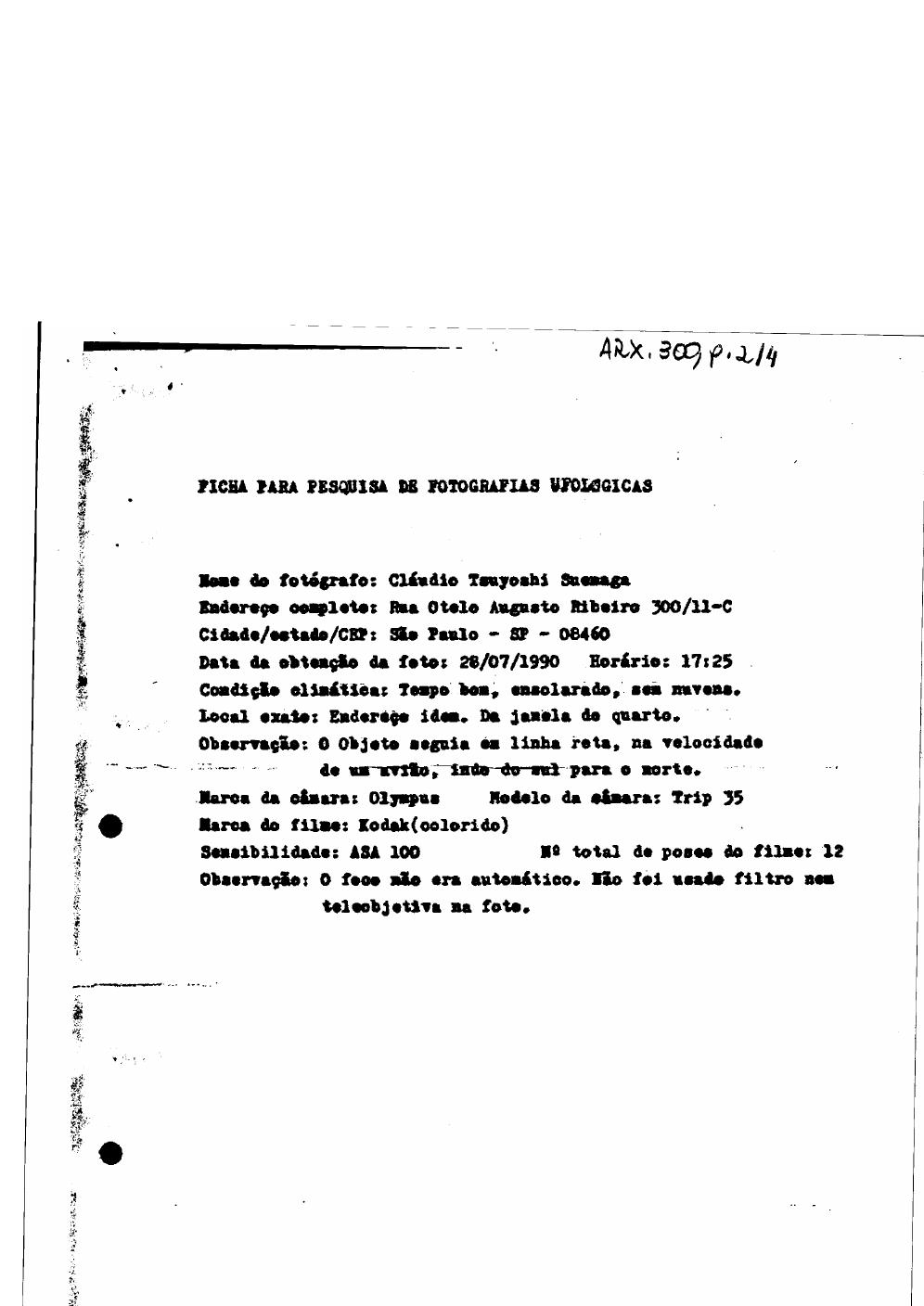 página do documento