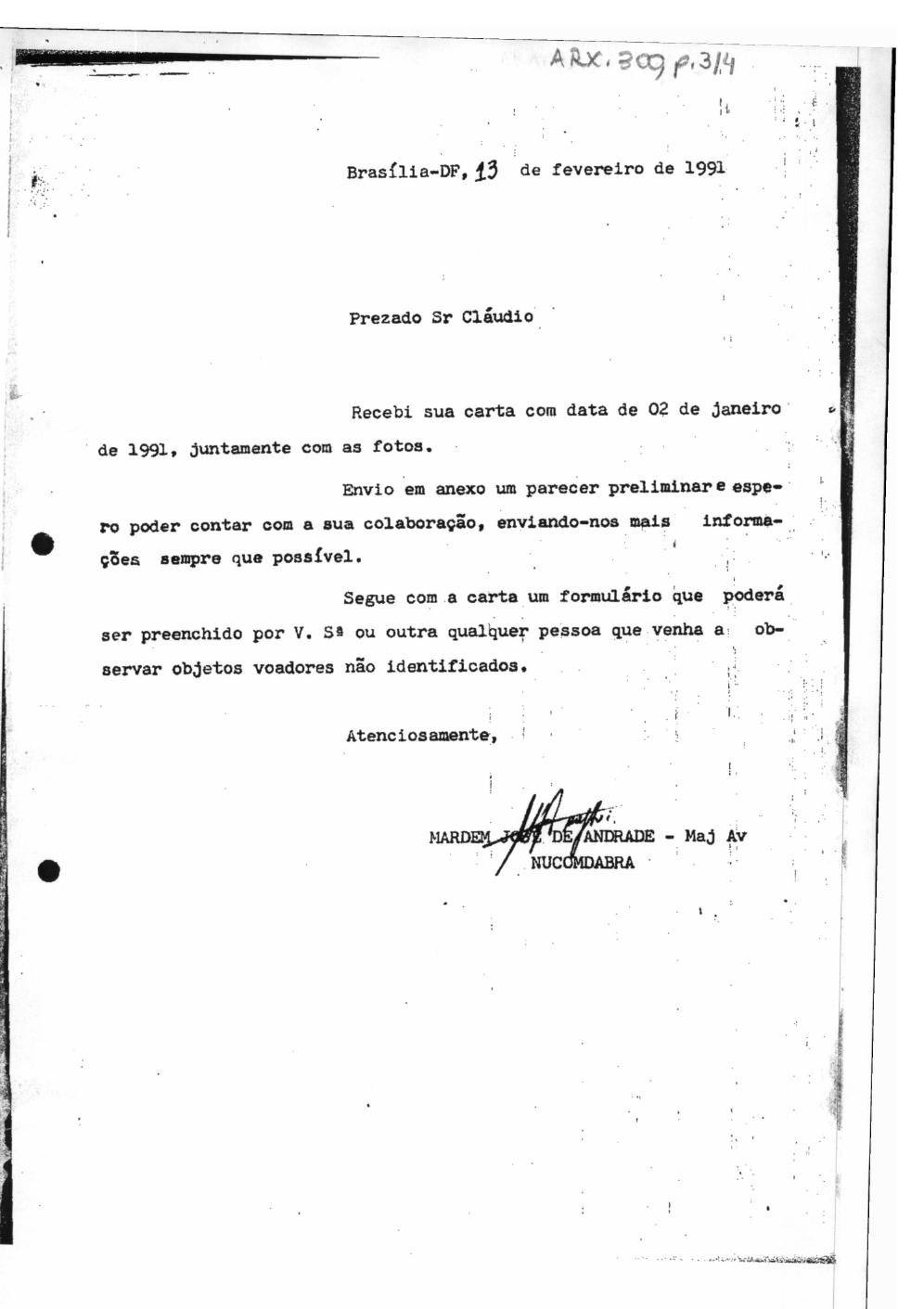 página do documento