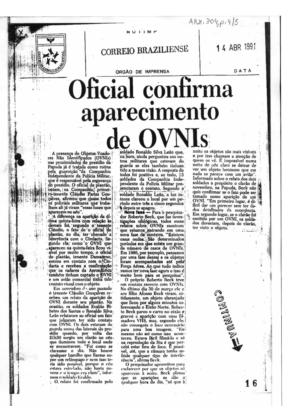 página do documento