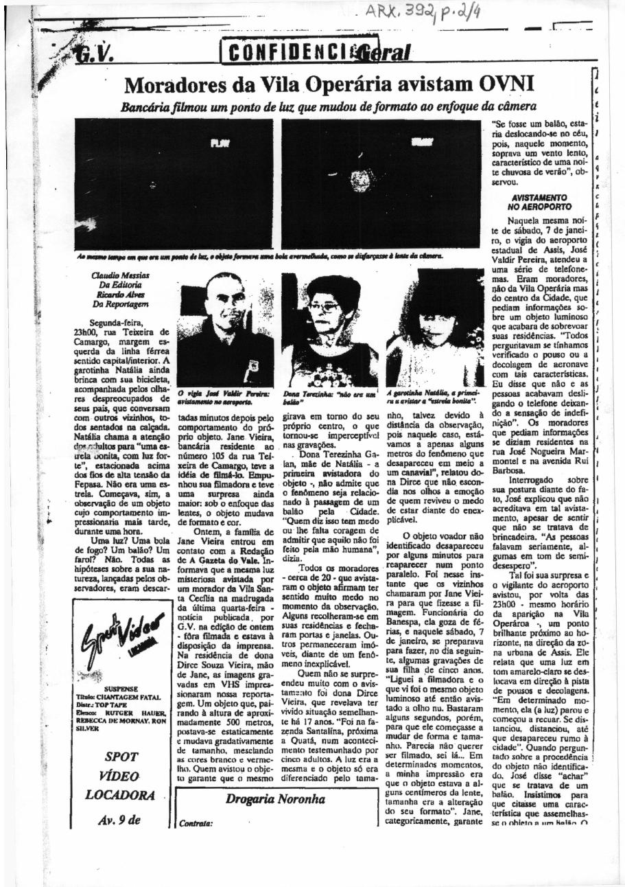 página do documento