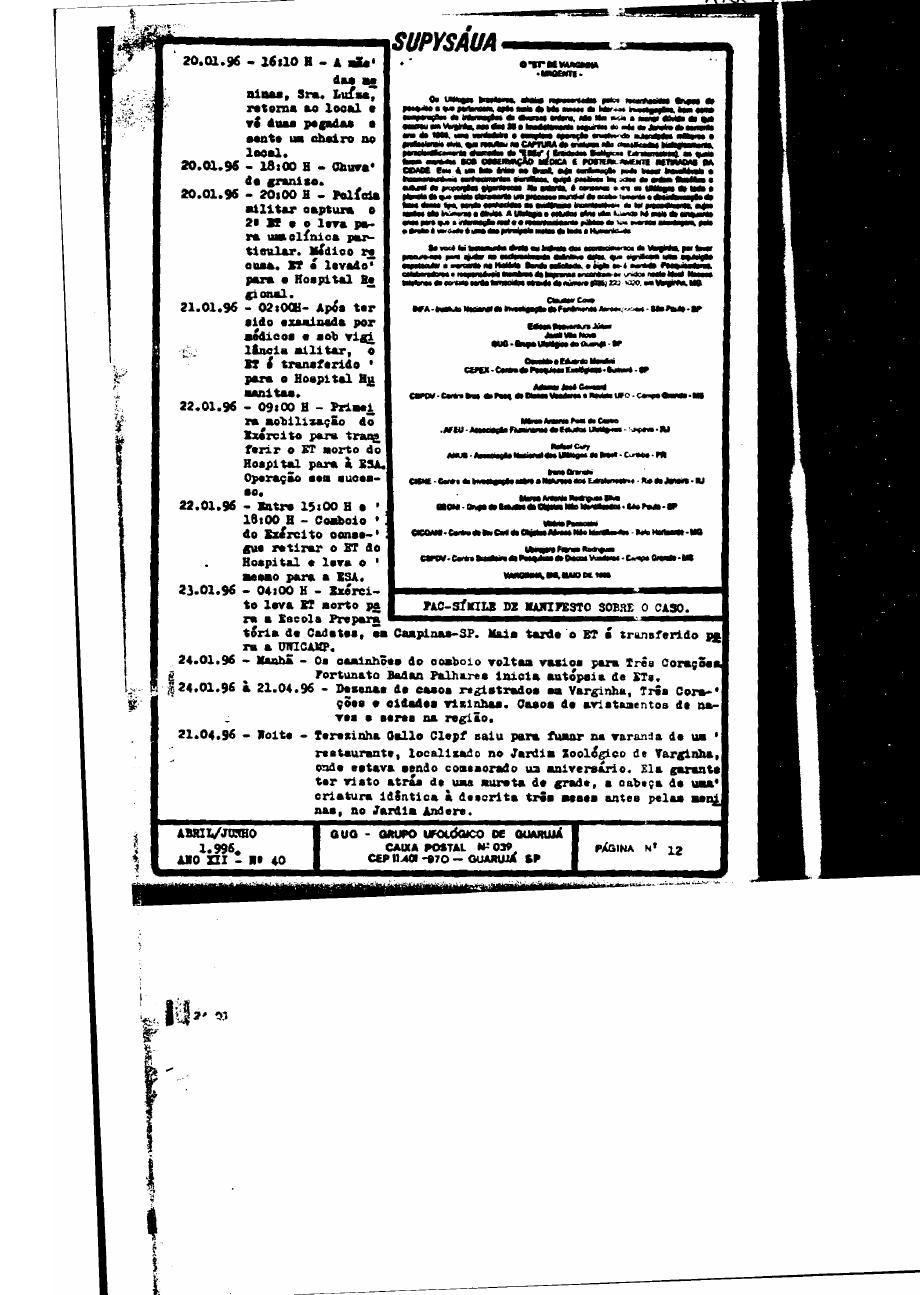 página do documento