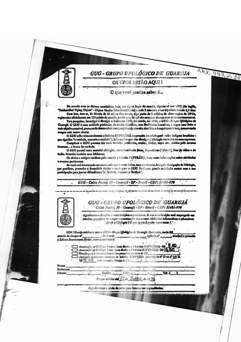 página do documento