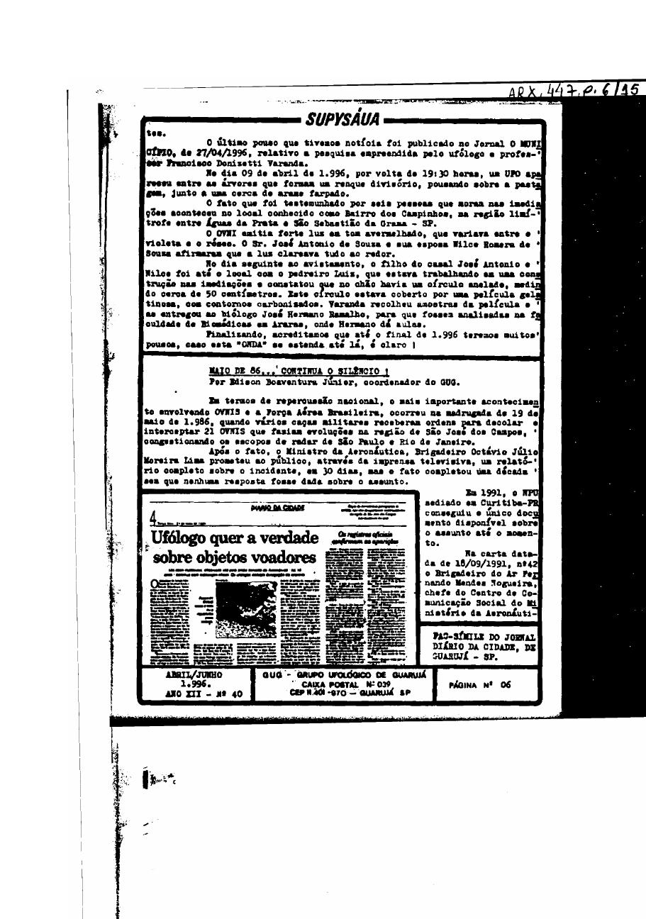 página do documento