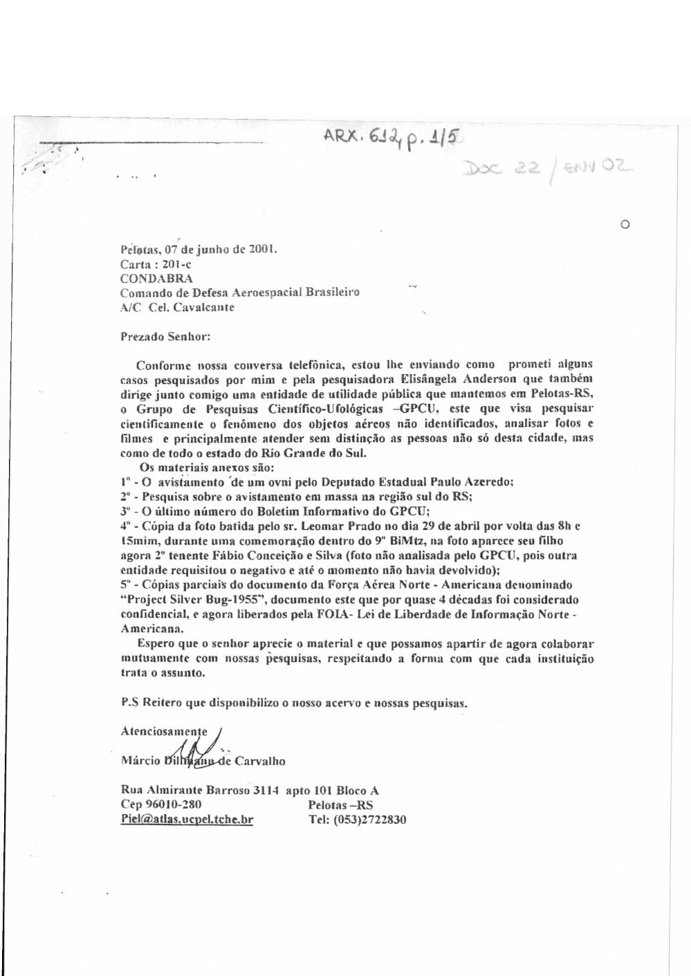página do documento