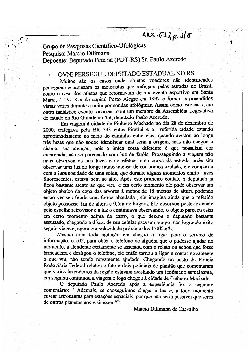 página do documento