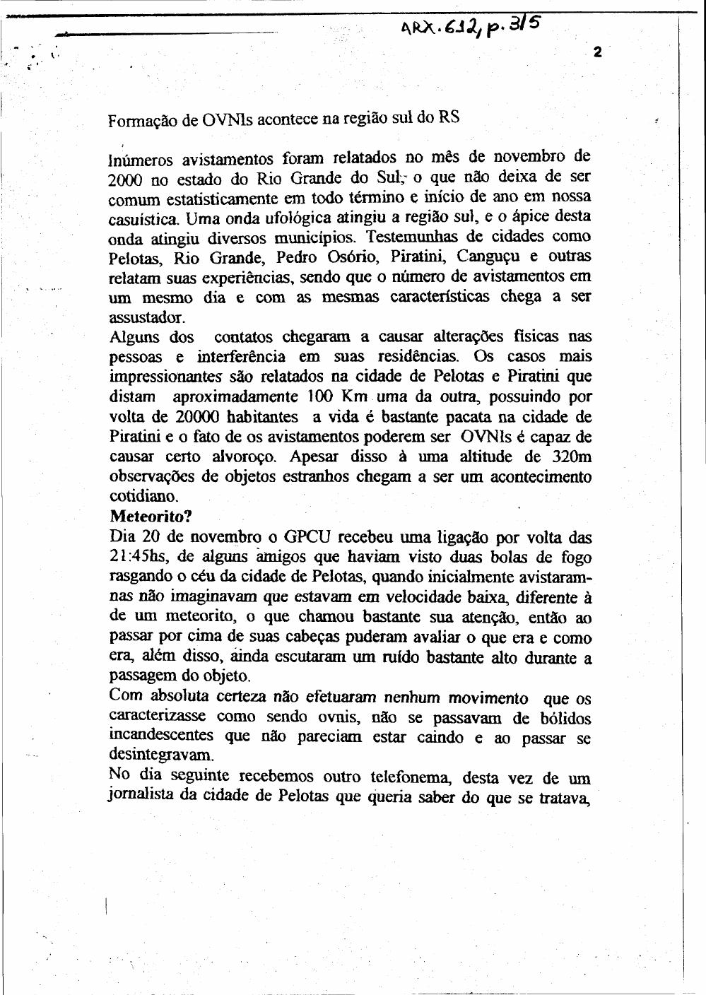 página do documento