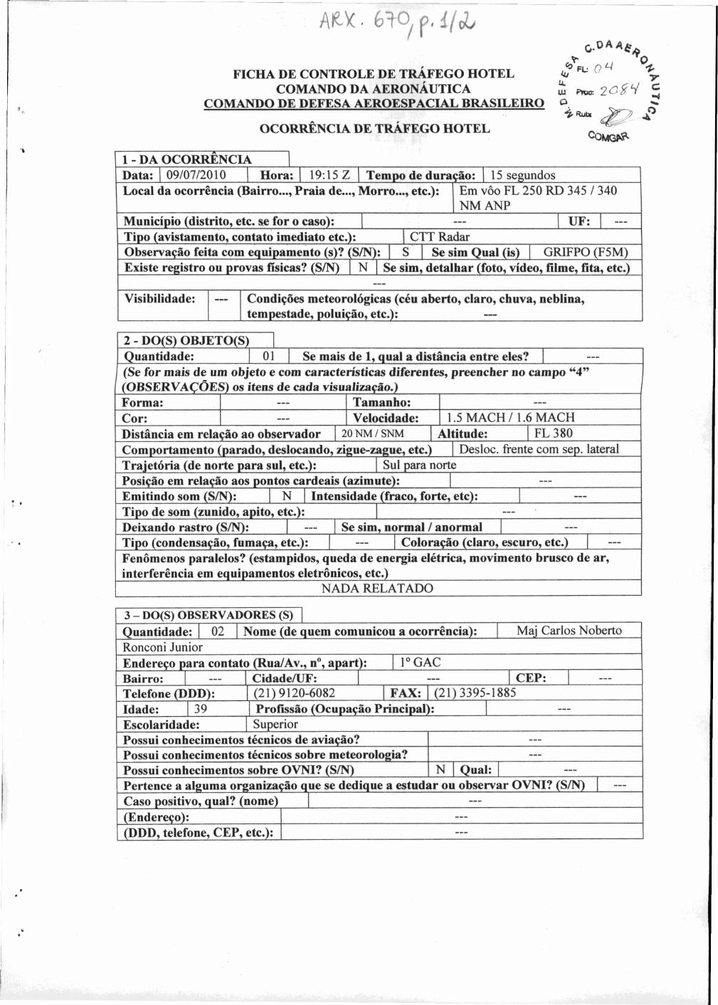 página do documento